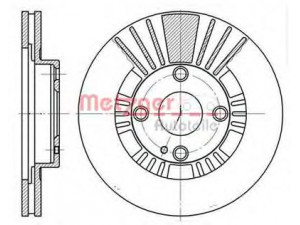 METZGER 6812.10 stabdžių diskas 
 Stabdžių sistema -> Diskinis stabdys -> Stabdžių diskas
BJ1Y-33-25X