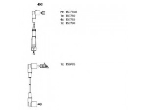 BREMI 403 uždegimo laido komplektas 
 Kibirkšties / kaitinamasis uždegimas -> Uždegimo laidai/jungtys