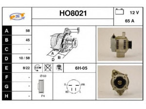 SNRA HO8021 kintamosios srovės generatorius
31100PR4A02