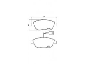 BREMBO P 23 120 stabdžių trinkelių rinkinys, diskinis stabdys
0000071772521, 71772222, 77363420