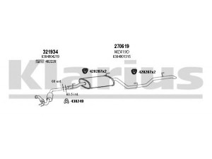 KLARIUS 600428E išmetimo sistema