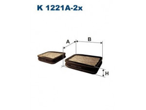 FILTRON K1221A-2x filtras, salono oras 
 Techninės priežiūros dalys -> Techninės priežiūros intervalai
2118300818