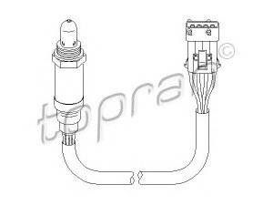 TOPRAN 721 855 lambda jutiklis 
 Variklis -> Variklio elektra
1628 9A, 1628 9A