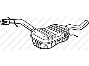 BOSAL 233-437 vidurinis duslintuvas 
 Išmetimo sistema -> Duslintuvas
1T0 253 209 B, 1T0 253 209 T, JZW 253 209 F