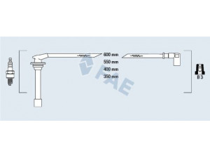 FAE 85830 uždegimo laido komplektas 
 Kibirkšties / kaitinamasis uždegimas -> Uždegimo laidai/jungtys
22440-99B00, 22440-99B05