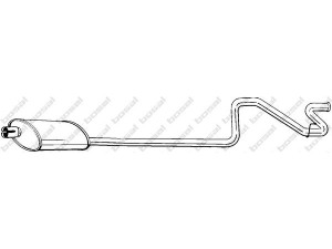 BOSAL 293-231 galinis duslintuvas 
 Išmetimo sistema -> Duslintuvas
1013132, 1019692, 1492201, 7228747