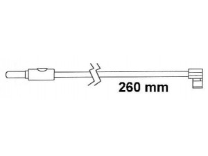 DURON FAI155 įspėjimo kontaktas, stabdžių trinkelių susidėvėjimas 
 Stabdžių sistema -> Susidėvėjimo indikatorius, stabdžių trinkelės