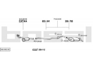 BOSAL 066.992.90 išmetimo sistema 
 Išmetimo sistema -> Išmetimo sistema, visa