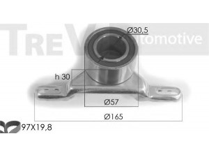 TREVI AUTOMOTIVE KD1116 paskirstymo diržo komplektas 
 Techninės priežiūros dalys -> Papildomas remontas