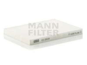 MANN-FILTER CU 2620 filtras, salono oras 
 Techninės priežiūros dalys -> Techninės priežiūros intervalai
27 89 1JY 15A