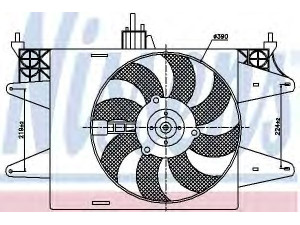 NISSENS 85572 ventiliatorius, radiatoriaus 
 Aušinimo sistema -> Oro aušinimas
51774951