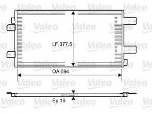 VALEO 814003 kondensatorius, oro kondicionierius 
 Oro kondicionavimas -> Kondensatorius
4415071, 7701066110