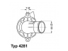 WAHLER 4281.87D termostatas, aušinimo skystis 
 Aušinimo sistema -> Termostatas/tarpiklis -> Thermostat
0509 8918 AA, 5098 918 AA, 112 200 00 15