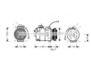 AVA QUALITY COOLING AIK151 kompresorius, oro kondicionierius 
 Oro kondicionavimas -> Kompresorius/dalys
8D0260805B, 8D0260805B