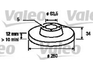 VALEO 186834 stabdžių diskas 
 Stabdžių sistema -> Diskinis stabdys -> Stabdžių diskas
1323102, 1376138, 1465619, 1506339