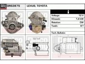 DELCO REMY DRS3875 starteris 
 Elektros įranga -> Starterio sistema -> Starteris