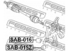 FEBEST SAB-015Z įvorė, valdymo svirties montavimas 
 Ašies montavimas/vairavimo mechanizmas/ratai -> Valdymo svirtis/pasukamosios svirties sujungimas -> Montavimas/sutvirtinimas
20257-XA000