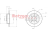 METZGER 6110243 stabdžių diskas 
 Stabdžių sistema -> Diskinis stabdys -> Stabdžių diskas
1072464, 1107767, 5022652, 5022653