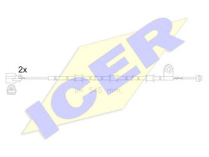 ICER 610586 E C įspėjimo kontaktas, stabdžių trinkelių susidėvėjimas 
 Stabdžių sistema -> Susidėvėjimo indikatorius, stabdžių trinkelės
C2Z 16061