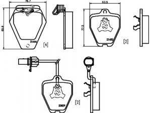 HELLA PAGID 8DB 355 010-191 stabdžių trinkelių rinkinys, diskinis stabdys 
 Techninės priežiūros dalys -> Papildomas remontas
4B0698151AE, 4B0698151C, 8D0698151B