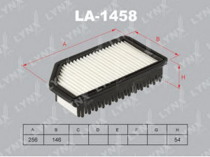 LYNXauto LA-1458 oro filtras 
 Techninės priežiūros dalys -> Techninės priežiūros intervalai
28113-1R100, 28113-1R100