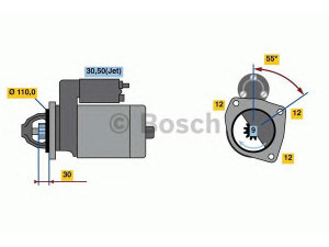 BOSCH 0 001 218 822 starteris 
 Elektros įranga -> Starterio sistema -> Starteris
062 911 023, 062 911 023 X