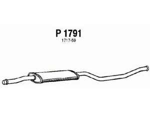 FENNO P1791 vidurinis duslintuvas 
 Išmetimo sistema -> Duslintuvas
1717-59