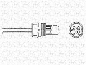 MAGNETI MARELLI 460002144110 lambda jutiklis 
 Variklis -> Variklio elektra
000 540 5917, 000 540 9017, 0005409017