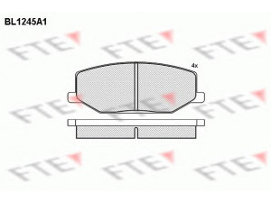 FTE BL1245A1 stabdžių trinkelių rinkinys, diskinis stabdys 
 Techninės priežiūros dalys -> Papildomas remontas
55110-70A00, 55110-80000, 55110-80010