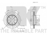 NK 205008 stabdžių diskas 
 Dviratė transporto priemonės -> Stabdžių sistema -> Stabdžių diskai / priedai
96471274, 96574633