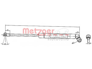 METZGER 2110376 dujinė spyruoklė, bagažinė 
 Priedai -> Bagažinė/pakrovimo skyrius
5124 8 222 913