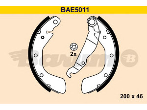 BARUM BAE5011 stabdžių trinkelių komplektas 
 Techninės priežiūros dalys -> Papildomas remontas
16 05 056, 16 05 812, 16 05 910