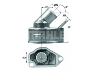 MAHLE ORIGINAL TI 10 92 termostatas, aušinimo skystis 
 Aušinimo sistema -> Termostatas/tarpiklis -> Thermostat
90501081, 95517664, 1338 079, 1338431