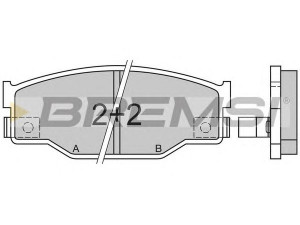 BREMSI BP2403 stabdžių trinkelių rinkinys, diskinis stabdys 
 Techninės priežiūros dalys -> Papildomas remontas
8941222120, 8941246250, 8941367110