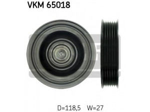 SKF VKM 65018 kreipiantysis skriemulys, V formos rumbuotas diržas 
 Diržinė pavara -> V formos rumbuotas diržas/komplektas -> Laisvasis/kreipiamasis skriemulys
25288-27000, 25288-27001