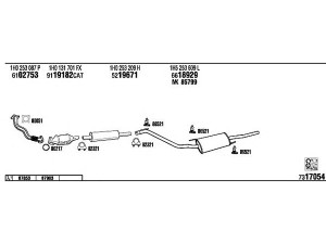 WALKER VW25048 išmetimo sistema 
 Išmetimo sistema -> Išmetimo sistema, visa