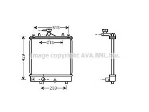 AVA QUALITY COOLING OLA2330 radiatorius, variklio aušinimas 
 Aušinimo sistema -> Radiatorius/alyvos aušintuvas -> Radiatorius/dalys
1300220, 09208632
