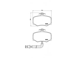 BREMBO P 36 005 stabdžių trinkelių rinkinys, diskinis stabdys 
 Techninės priežiūros dalys -> Papildomas remontas
JJLM1281, JLM577