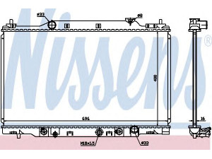 NISSENS 68104 radiatorius, variklio aušinimas 
 Aušinimo sistema -> Radiatorius/alyvos aušintuvas -> Radiatorius/dalys
19010-PNA-G01, 19010-PNA-G51