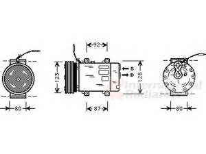 VAN WEZEL 4300K243 kompresorius, oro kondicionierius 
 Oro kondicionavimas -> Kompresorius/dalys
7700866828