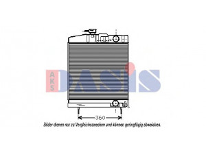 AKS DASIS 133490T radiatorius, variklio aušinimas
4405000003, 4405000103, A4405000003