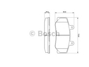 BOSCH 0 986 460 961 stabdžių trinkelių rinkinys, diskinis stabdys 
 Techninės priežiūros dalys -> Papildomas remontas