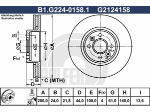 GALFER B1.G224-0158.1 stabdžių diskas 
 Dviratė transporto priemonės -> Stabdžių sistema -> Stabdžių diskai / priedai
77 01 205 086, 77 01 205 230, 77 01 205 842