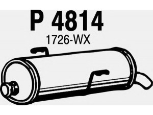 FENNO P4814 galinis duslintuvas 
 Išmetimo sistema -> Duslintuvas
1726-SF, 1726-TP, 1726-TQ, 1726-WX