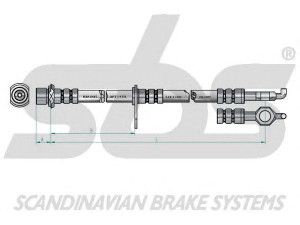 sbs 13308545166 stabdžių žarnelė 
 Stabdžių sistema -> Stabdžių žarnelės
9094702C23