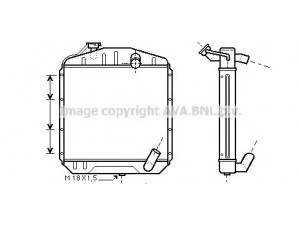 AVA QUALITY COOLING ME2134 radiatorius, variklio aušinimas
3525000701