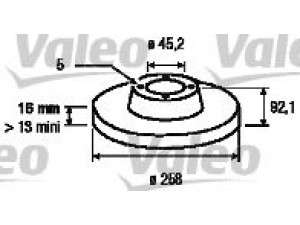 VALEO 186770 stabdžių diskas 
 Stabdžių sistema -> Diskinis stabdys -> Stabdžių diskas
251407615, 251407615Q, 251407617D