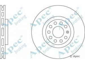 APEC braking DSK2285 stabdžių diskas 
 Dviratė transporto priemonės -> Stabdžių sistema -> Stabdžių diskai / priedai
6Q0609616, 8D0615301K, 8D0615301M