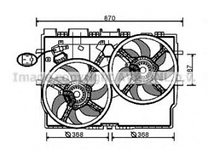 AVA QUALITY COOLING FT7585 ventiliatorius, radiatoriaus 
 Aušinimo sistema -> Oro aušinimas
1342690080, 1358010080, 1358062080