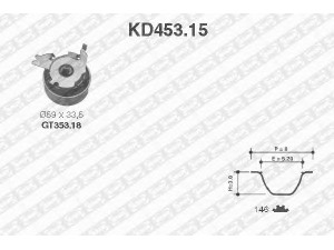 SNR KD453.15 paskirstymo diržo komplektas 
 Techninės priežiūros dalys -> Papildomas remontas
1606385, 5636429, 9158003, 93188132